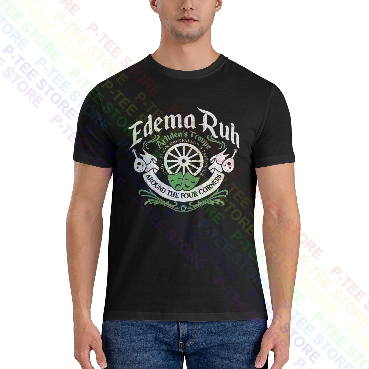 Edema Ruh Kingkiller Book Kvothe Chronicle Arliden'Sfallow Shirt T-shirt Retro All-Match Tee