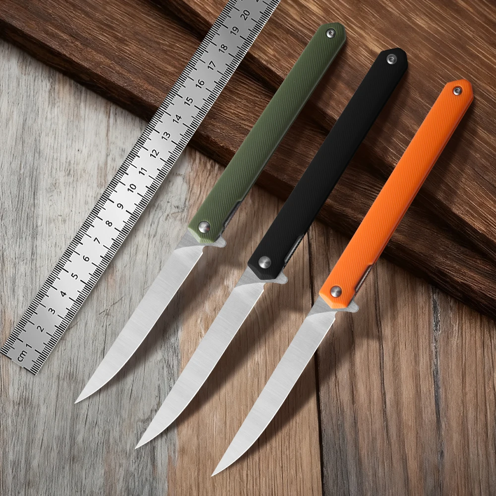 سكين ناين ثورن صغير قابل للطي، سكين نحت، سكين EDC، مقبض ألياف النايلون، سكين القطع #1