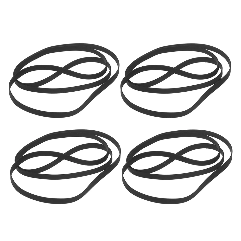 

4 PCS Record Player Drive Belt Replacement Cassette Belts Tape Rubber for Specifications Machine