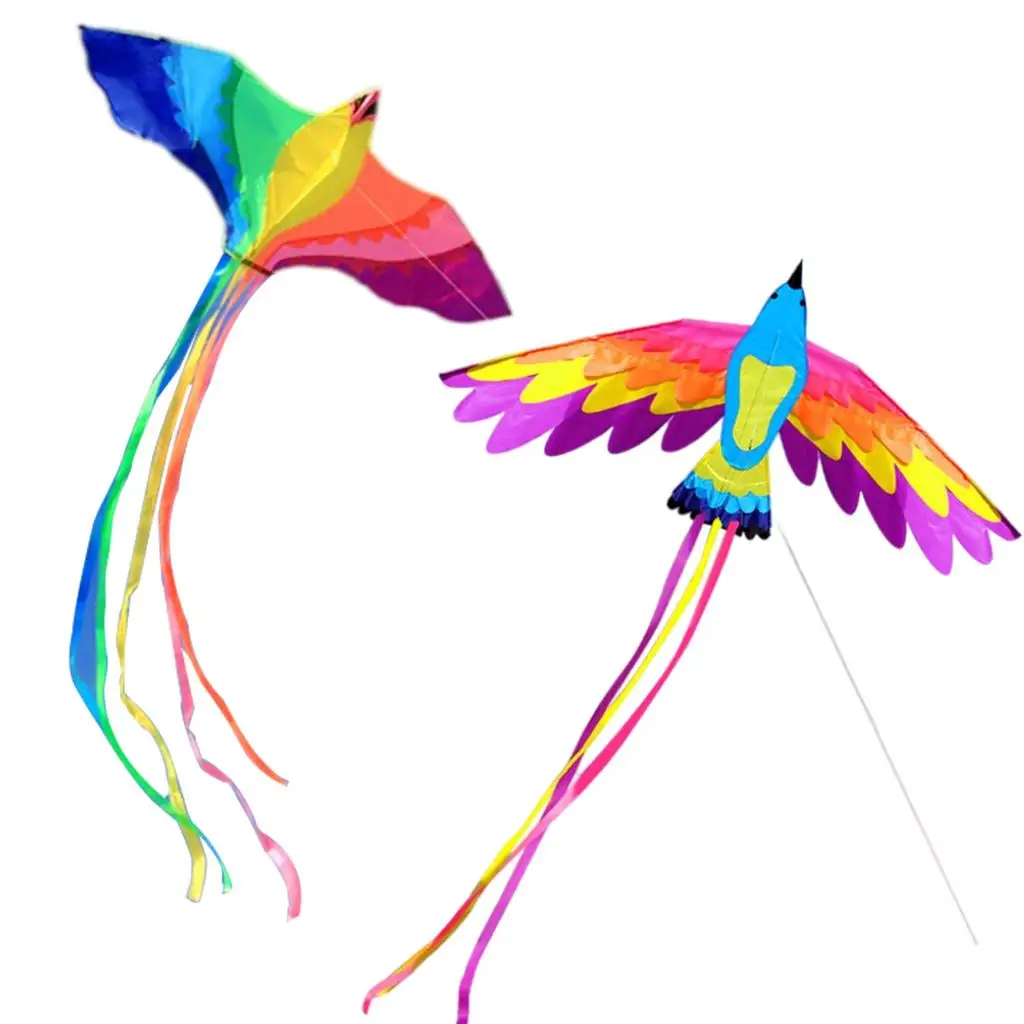 KITE for Kids and Adults Amazing Colorful Bird for Outdoor Games and Activities Single Line Kite with Flying Tools