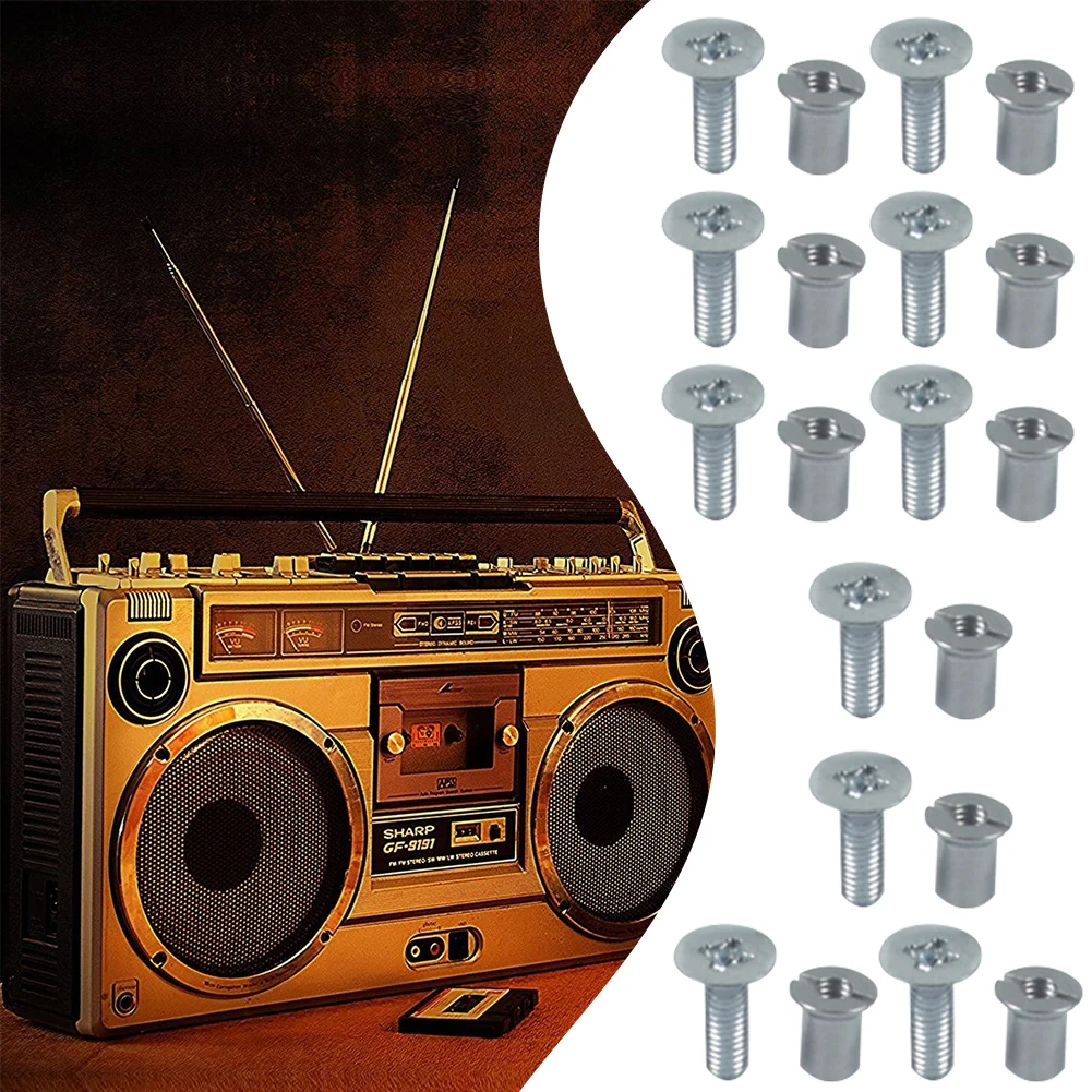 24Pcs Metal Screws Fasteners Kit Universal NAB Hub Take Up Reel Screw Set for 3M for AMPEX for TEAC for RMGI