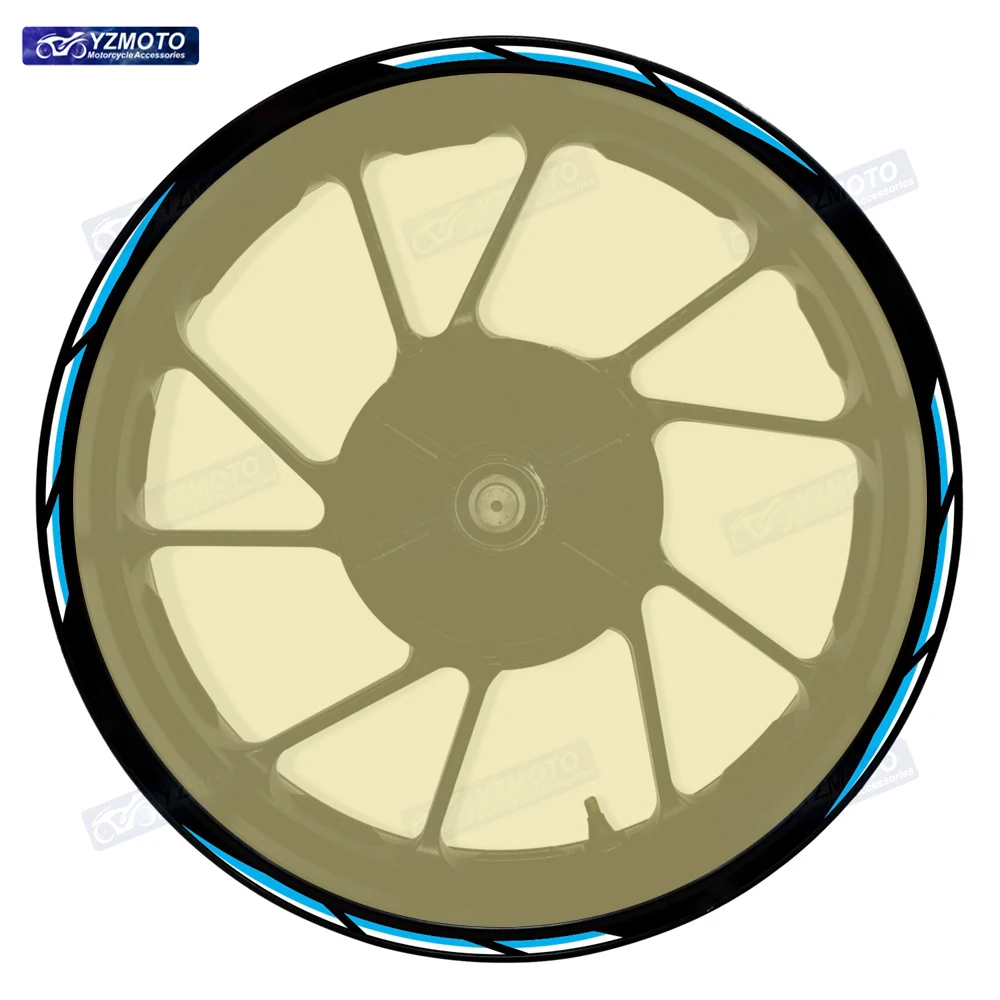 

For GS X 650 700 1000 Motorcycle Racing 17 Inch Front Rear Wheel Hub Waterproof R Series Sticker Reflective Rim Decal Stickers