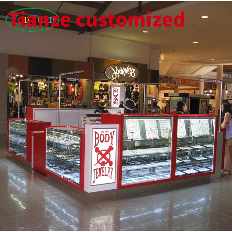 (Customized) jewelry shop interior design jewelry show room display rack supermarket shelves