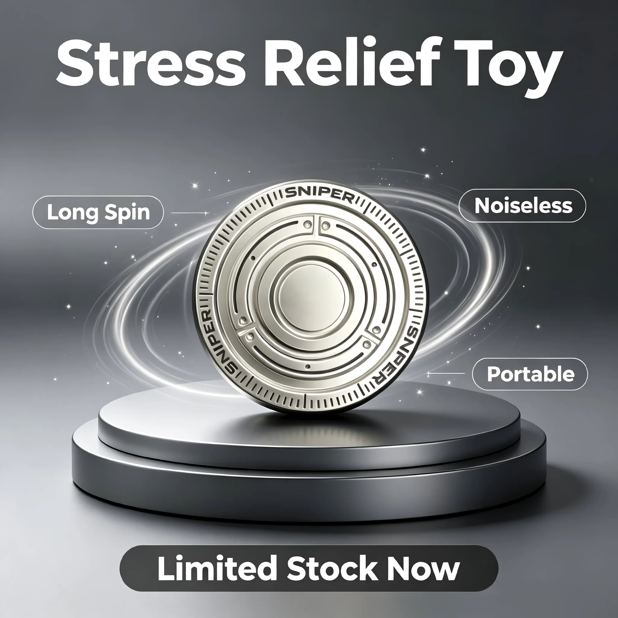 Mechanical Ratchet Multi Play EDC Fingertip Gyroscope Fingertip Slide Decompression Relaxation Toy Office Desktop Toys For Adult