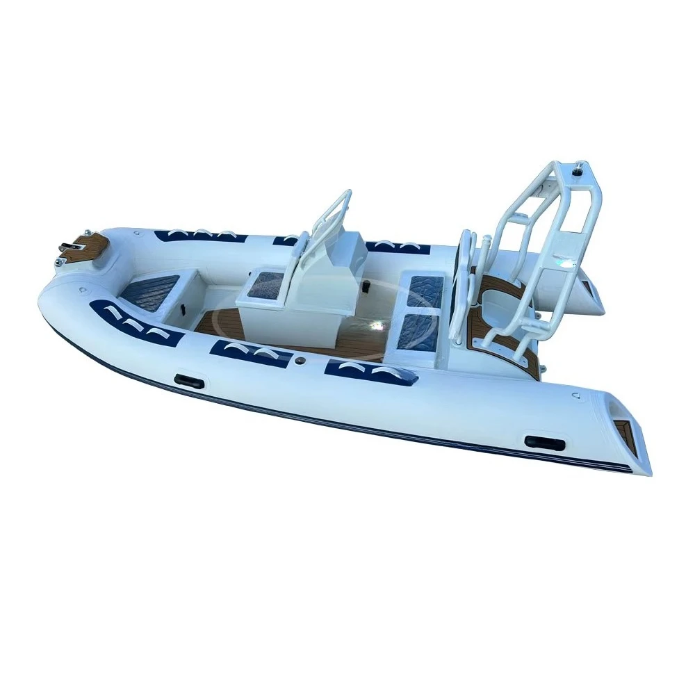 Hedia 4.3m Rigid Rib Inflatable Pvc&Hypalon Speed Boat with Outboard Motor