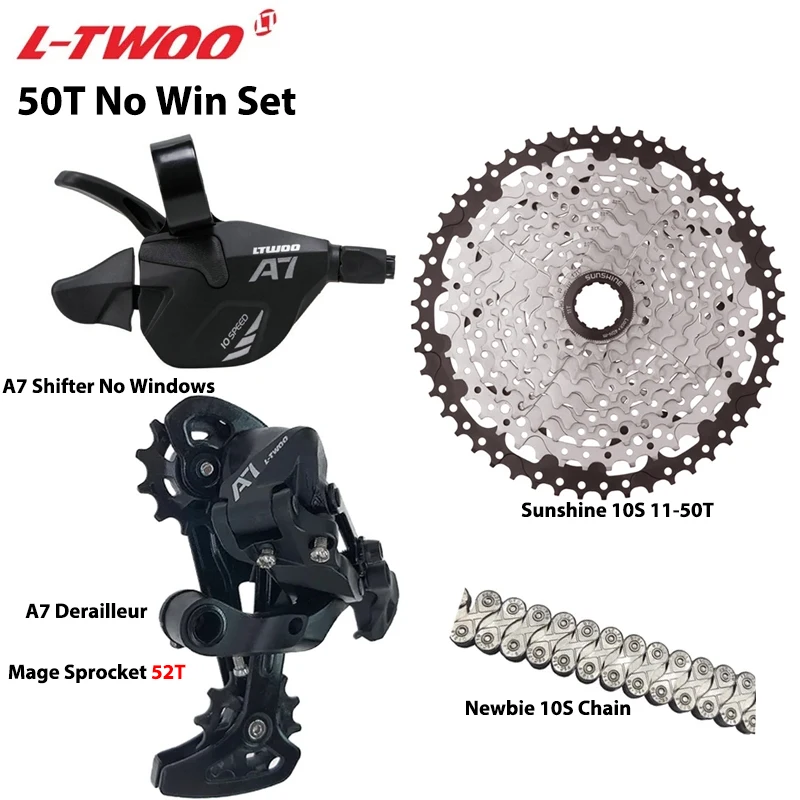 LTWOO A7 1X10S Gruppe 10 Gang Schalthebel Schaltwerk SUNSHINE Kassette 36T 42T 46T 50T VXM Kette für MTB Mountainbike Teile