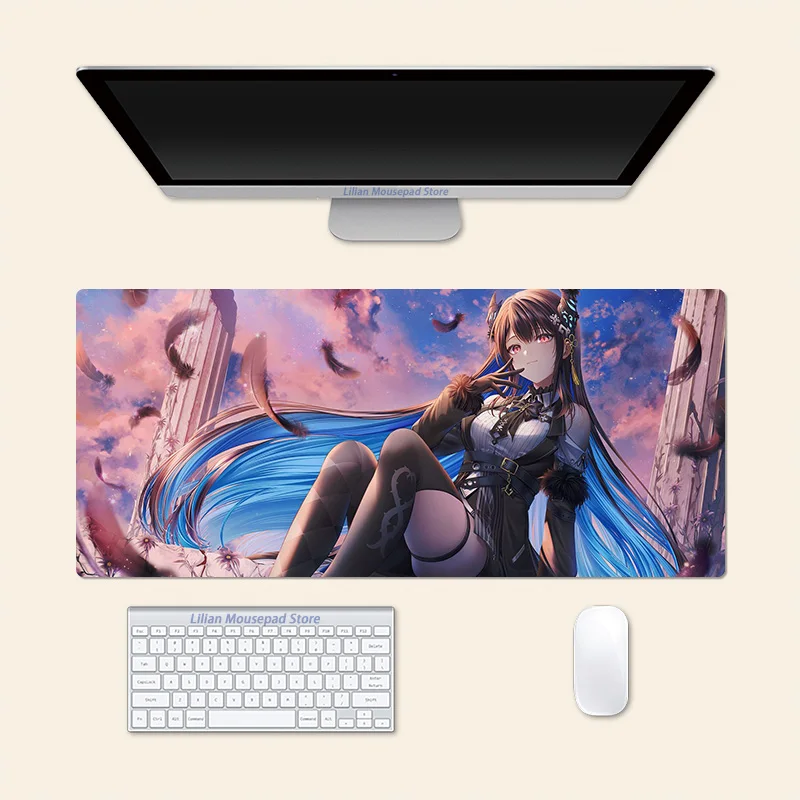 

Сексуальный Nerissa Ravencroft VTuber аниме большой коврик для мыши PlayMat офисный коврик для мыши игровой креативный настольный игровой коврик