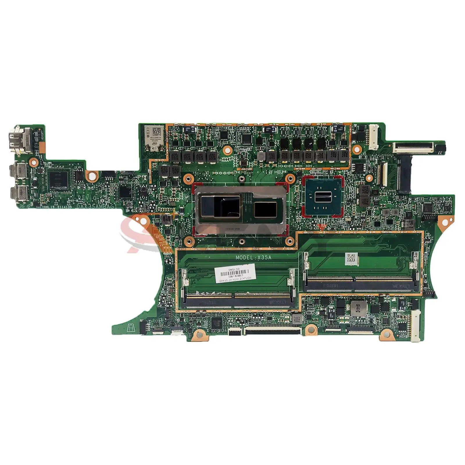 Voor HP 15-CH Laptop Moederbord DAX35AMBAG1 SR3RK i7-8705G Notebook Moederbord Spectre 100% Getest OK