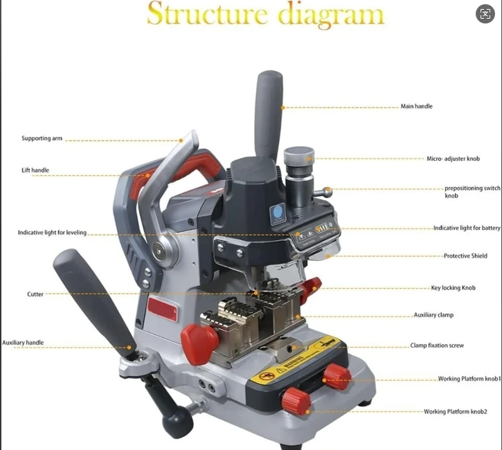 Key machine vertical external milling inside milling manual multi-functional machine