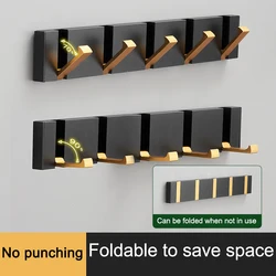 Non-Marking Punch-Free Folding Towel Hanger Wall Hooks Coat Clothes Holder for Bathroom Door Kitchen Bedroom Hallway Coat Hook