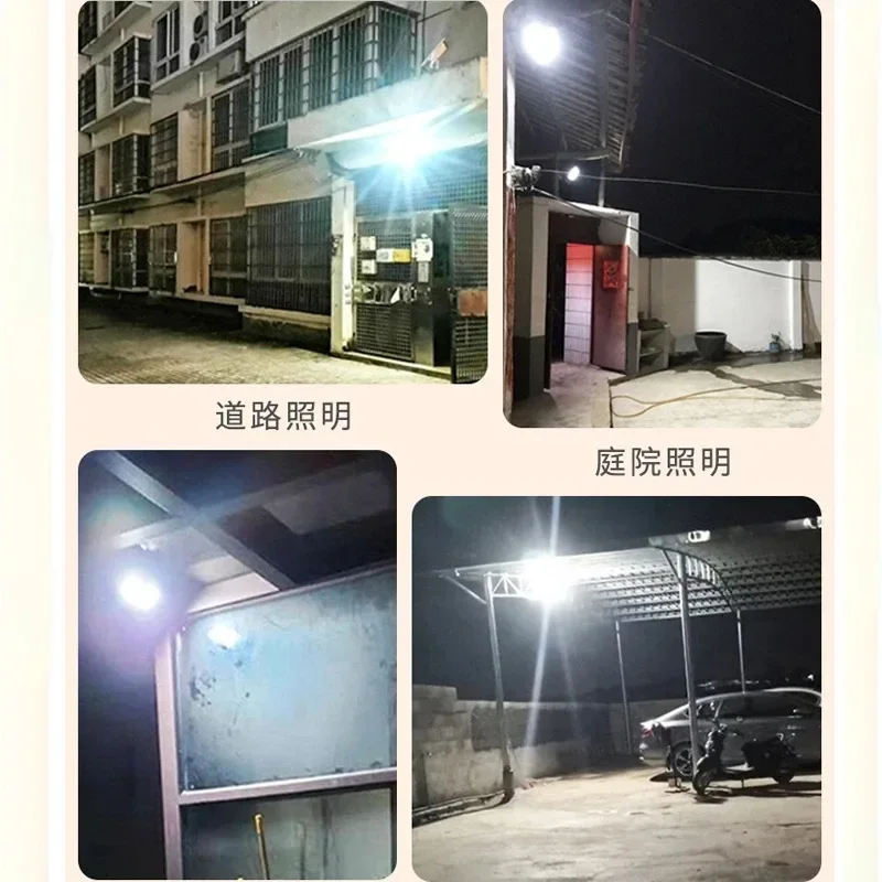 54-362LED Solar Flood Lights Remote Control Solar Powered Spotlight Outdoor Waterproof IP67 Villa Street Light Adjustable Angle