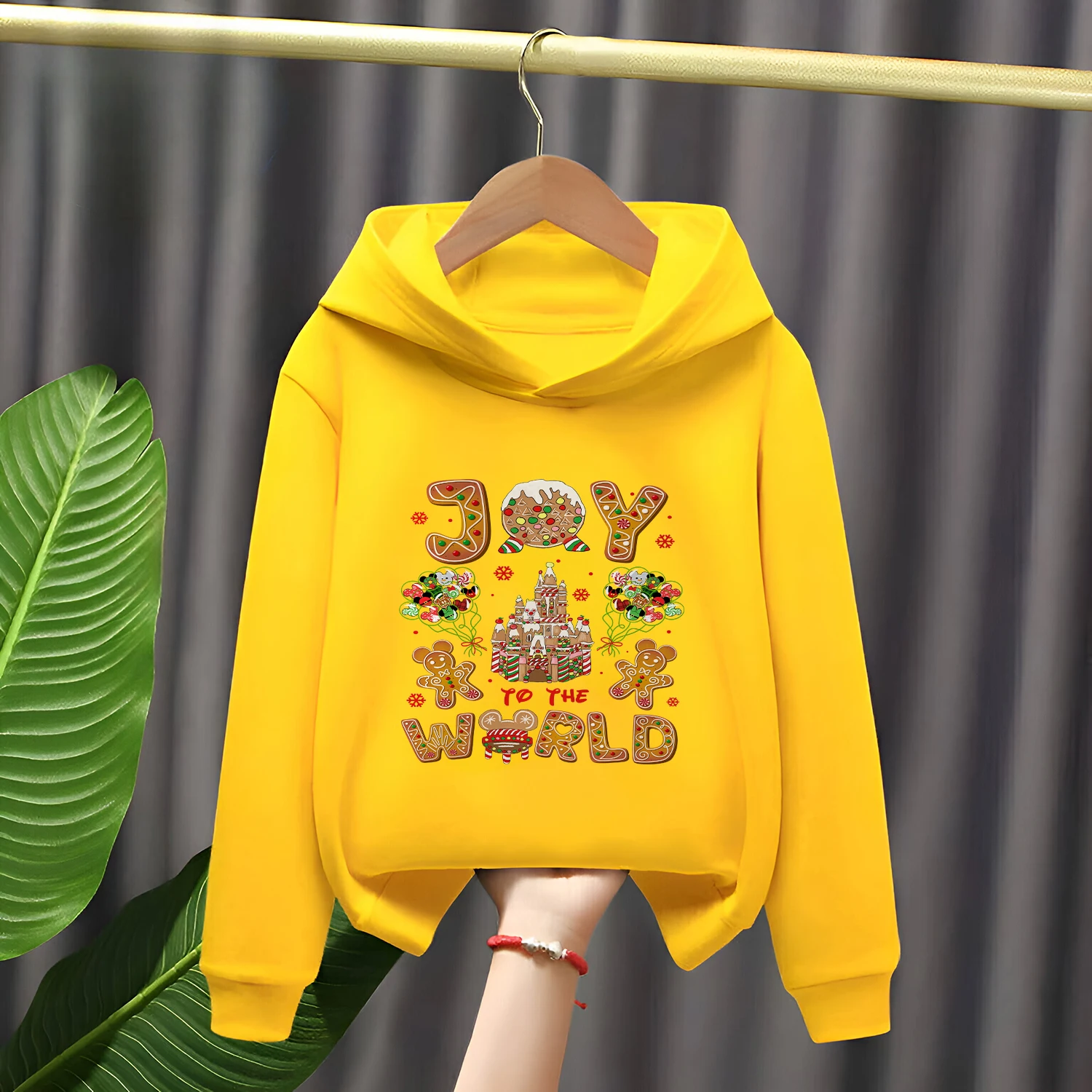 

New Disney Children Hooded Sweatshirt 2025 Trendy Soft Warm Cartoon Design Boys Girls Outfit