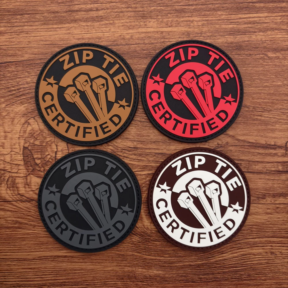 A Patterned Pvc Material Sticker Morale Patch Badge Patch, with a Glow-In-The-Dark Effect, Used for Armbands, Backpacks, and Tactical Vests, Clothing Decoration Embroidery Patch Soft Rubber