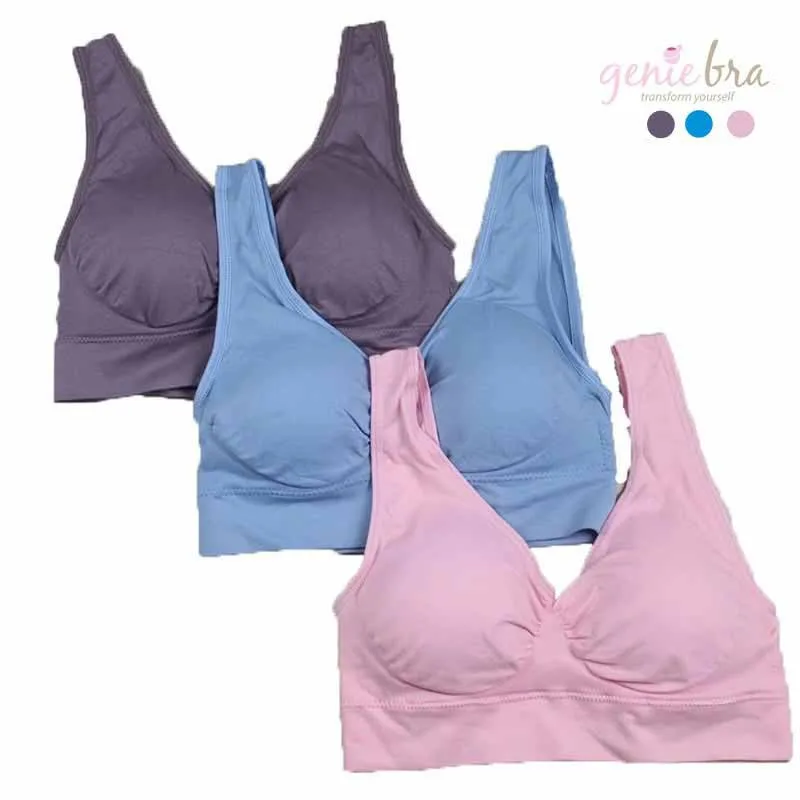 Women Padded Wireless Genie Bra Seamless Push Up Bra Plus Size Underwear Wireless Bra Big Size