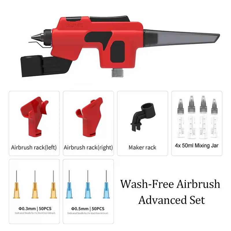 HobbyMio HM-02 PRO Draagbare Airbrush Kit Luchtcompressor Oplaadbare Auto-stop Pomp voor Gundam Model Spuiten Schilderen DIY Craft