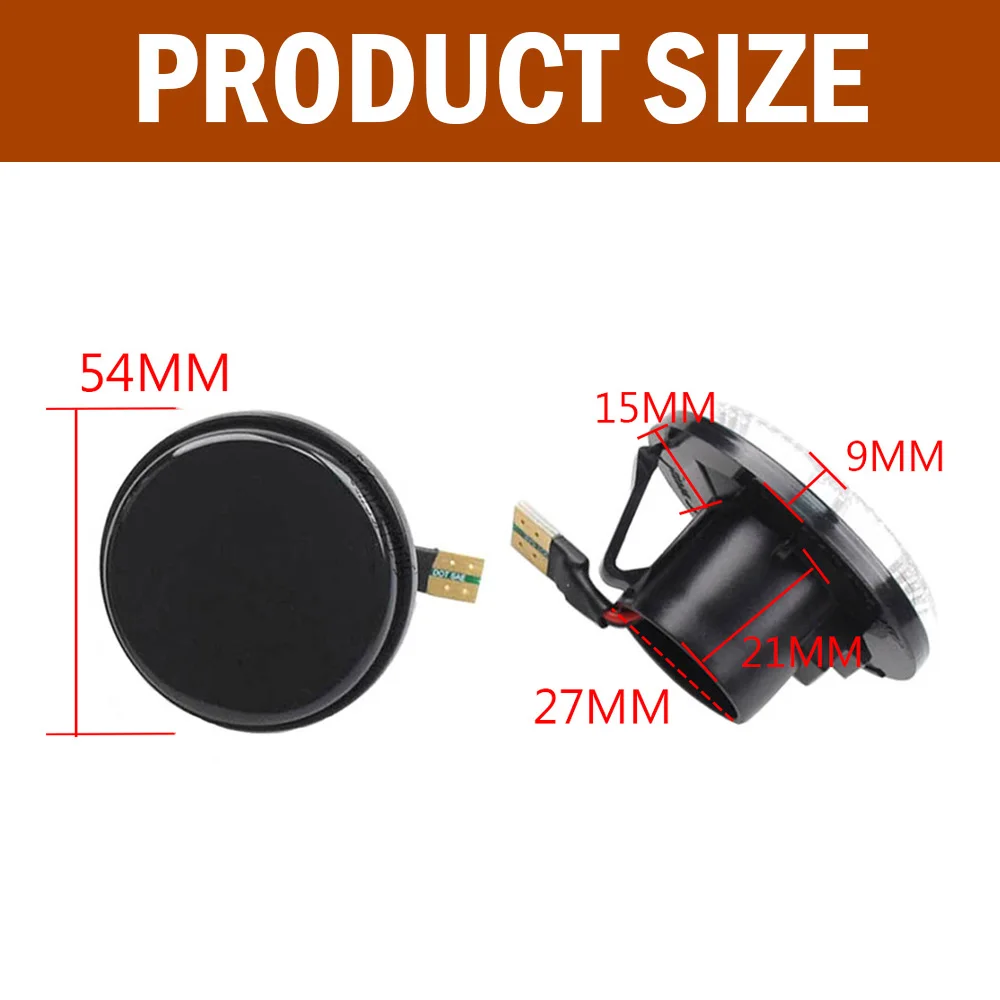 2PCS For Mazda MX5 MX-5 MK1 MK2 MK3 Turn Signal LED Side Marker