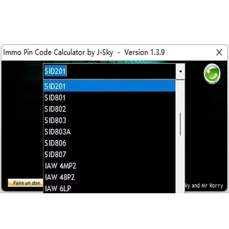 كالكمبيوتر kodów pinowych V1.3.9 Spröt do naprawy برنامج تشخيصي كالكمبيوتر kodów pinowych IMMO 1.3.9 skaner SSA