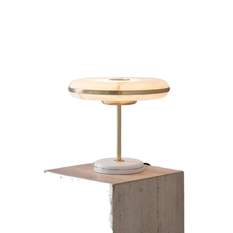

Marble light luxury desk lamp, simple, bedroom bedside lamp, creative high-end living room