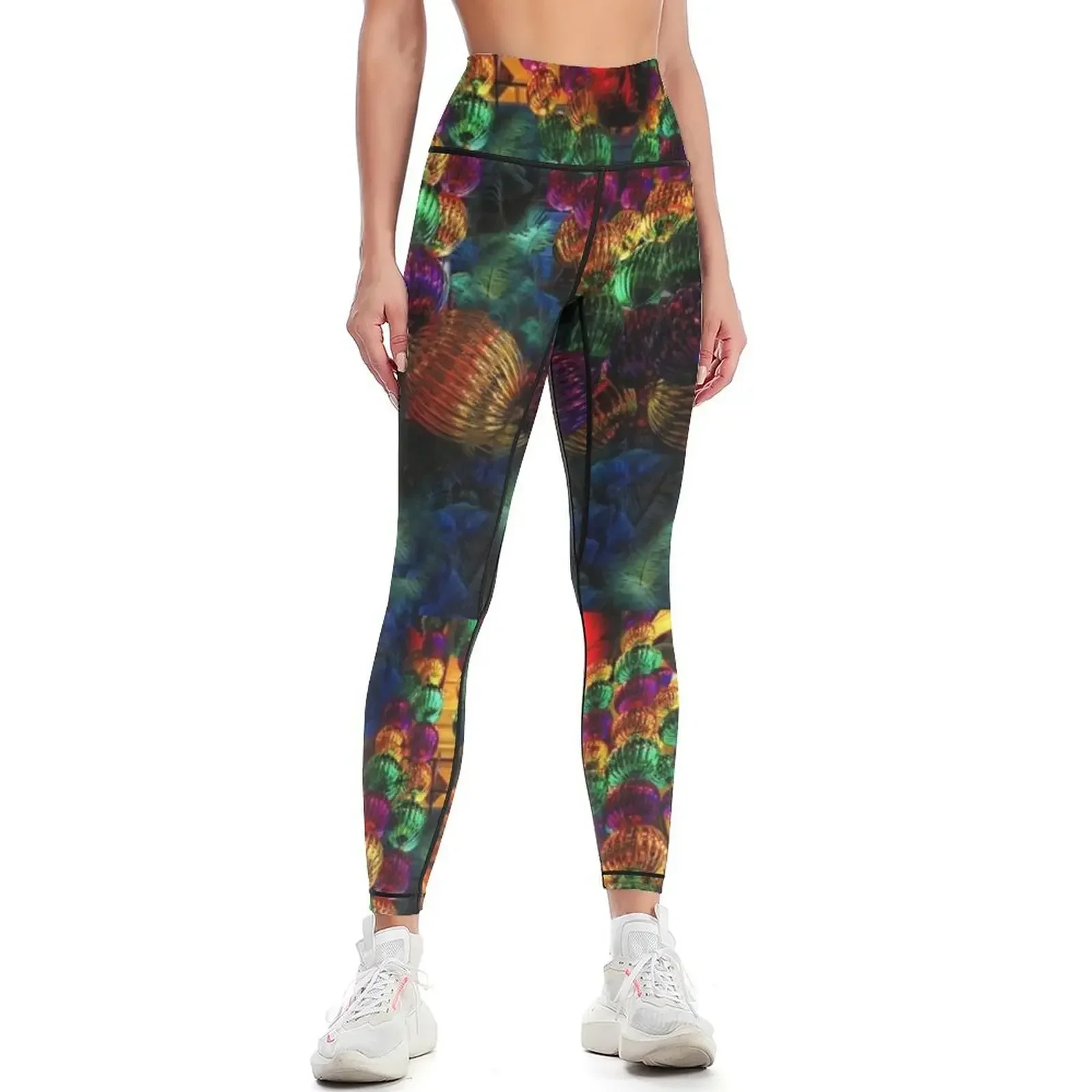 

Mardi Gras Beads n Baubles Leggings sports tennis for Legging sexy woman Women's high waist Sports female Womens Leggings