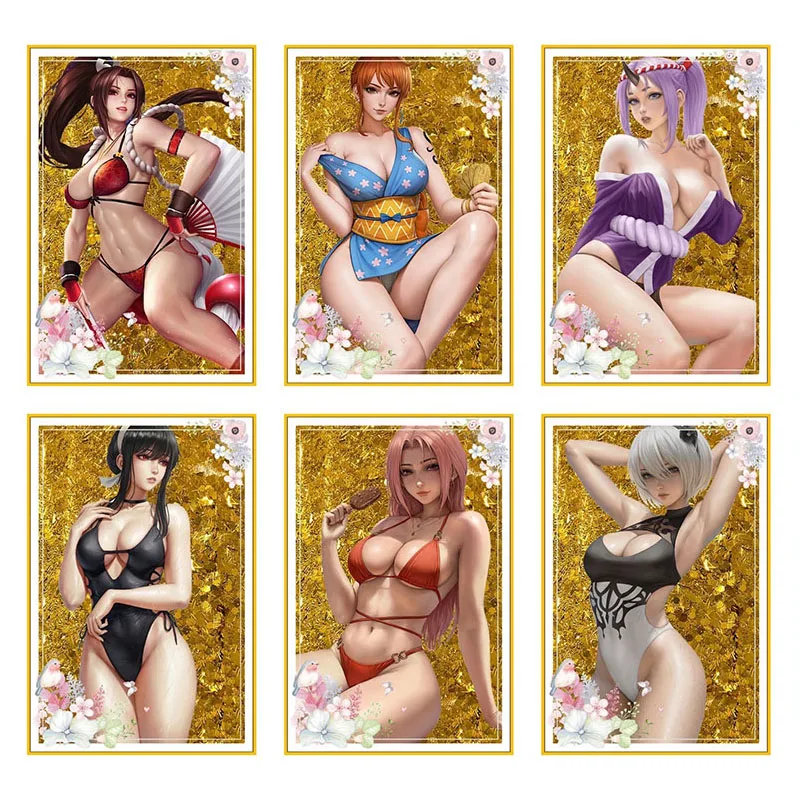 Sexy Girl Series Original Anime Goddess Party Feast MXR Ultra Limited Metal Cards Collection TCG Playing Game Card Kids Toy Gift