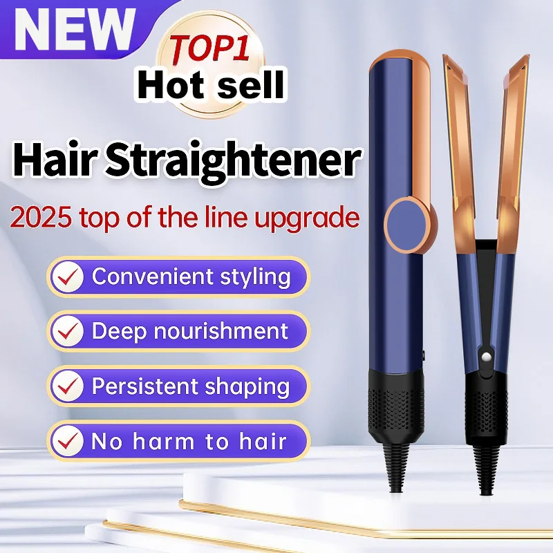 SenCiciMen Professionelles Styling-Werkzeug, Haarglätter und Haartrockner, beheizbares Haar, Glätteisen, Negativ-Ionen-Eisen, Haushalts-Haartrockner, Airstrait 5