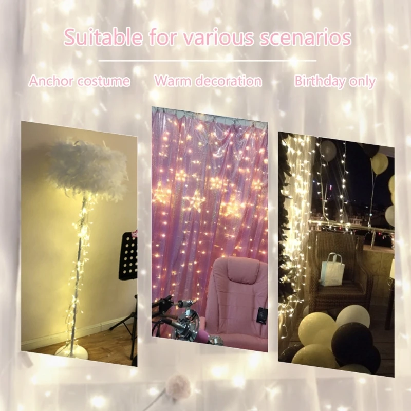 652f Luci da stringa batteria a batteria Fairys Light Light Starry String Light