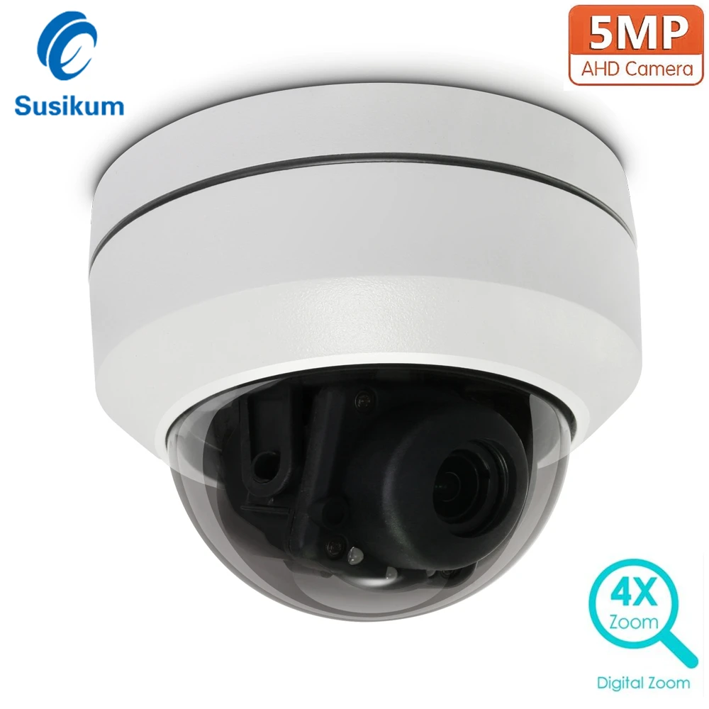 5MP Outdoor AHD PTZ Camera 4X Zoom 2.8-12mm Motorized Lens AHD/CVI/TVI/CVBS 4 IN1 Waterproof Security Camera Support RS485