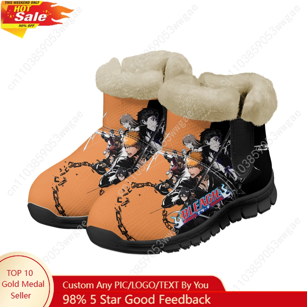 

Bleach Snow Boot Warm Boot Mens Womens Teenagers Shoes High Quality Casual Lightweight Couple Sneakers Tailor-made Sport Shoes