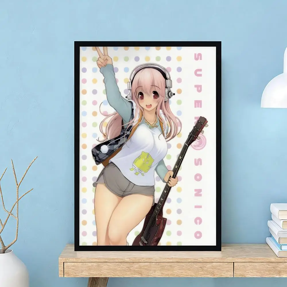 Niedliche, sexy Anime-Figuren, SUPER SONICO-Poster, hochwertige Wandkunst für Zuhause, Schlafzimmer, Wohnzimmer, Flur, perfektes Geschenk – Detail 16