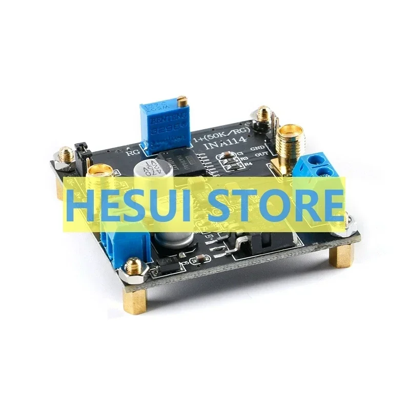 INA114 Instrument Amplifier module 1000x gain adjustable Single power supply single terminal/differential input