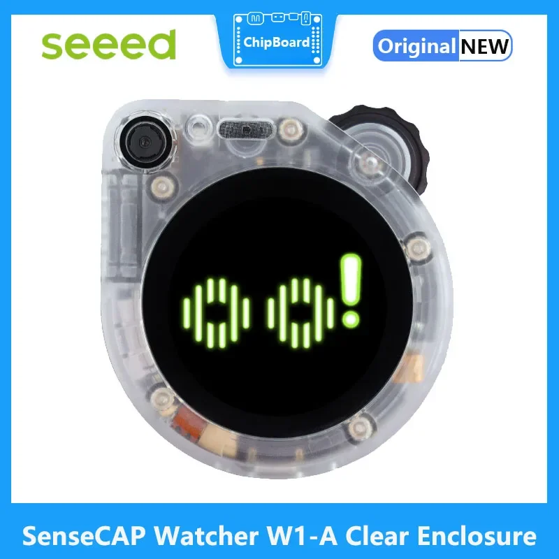 Seeed SenseCAP Watcher W1-A Clear Enclosure - The Physical AI Agent for Smarter Spaces