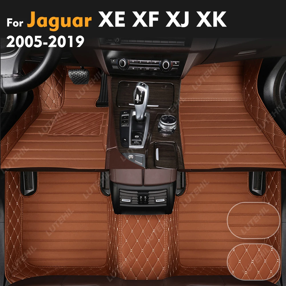 

For Jaguar XE XF XJ XK 2005-2019 Custom Car Floor Mat Automobile Carpet Cover Interior Accessories Protective Mats