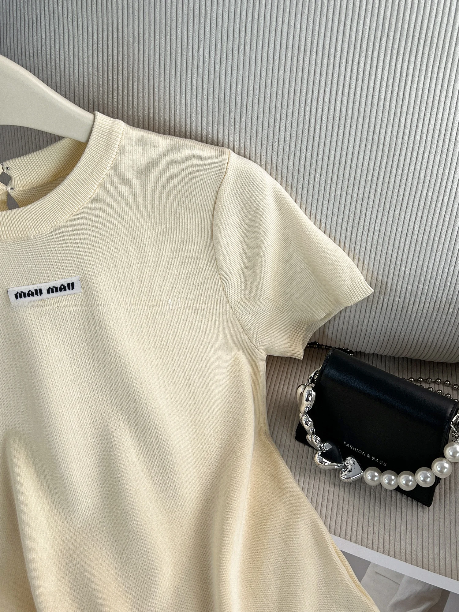 Faionable عارضة Sle ort Sve محبوك أعلى إلكتروني المرقعة التخسيس تصميم بسيط ألياف البوليستر جولة Ne منتظم صالح