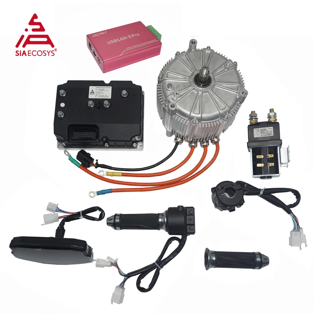 

SiAECOSYS SIA155-48 18kW Peak 72V100kph PMSM Hairpin Motor Kits with SIA72400 Controller for High Quality Assurance