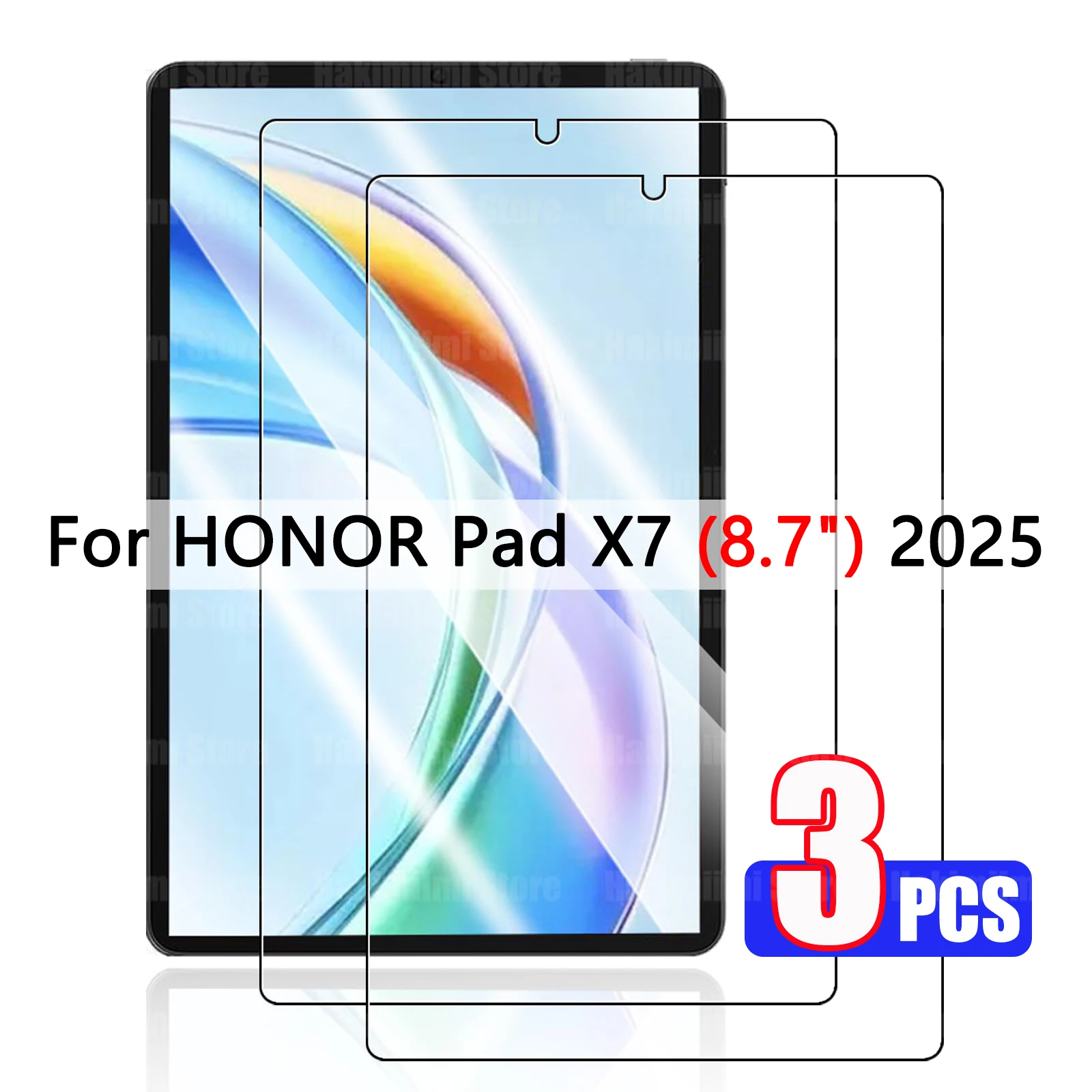

8,7-дюймовая пленка из закаленного стекла для планшета Honor Pad X7 (2025), твердость 9H, защита от царапин, сенсорная, HD, прозрачная защитная пленка для экрана
