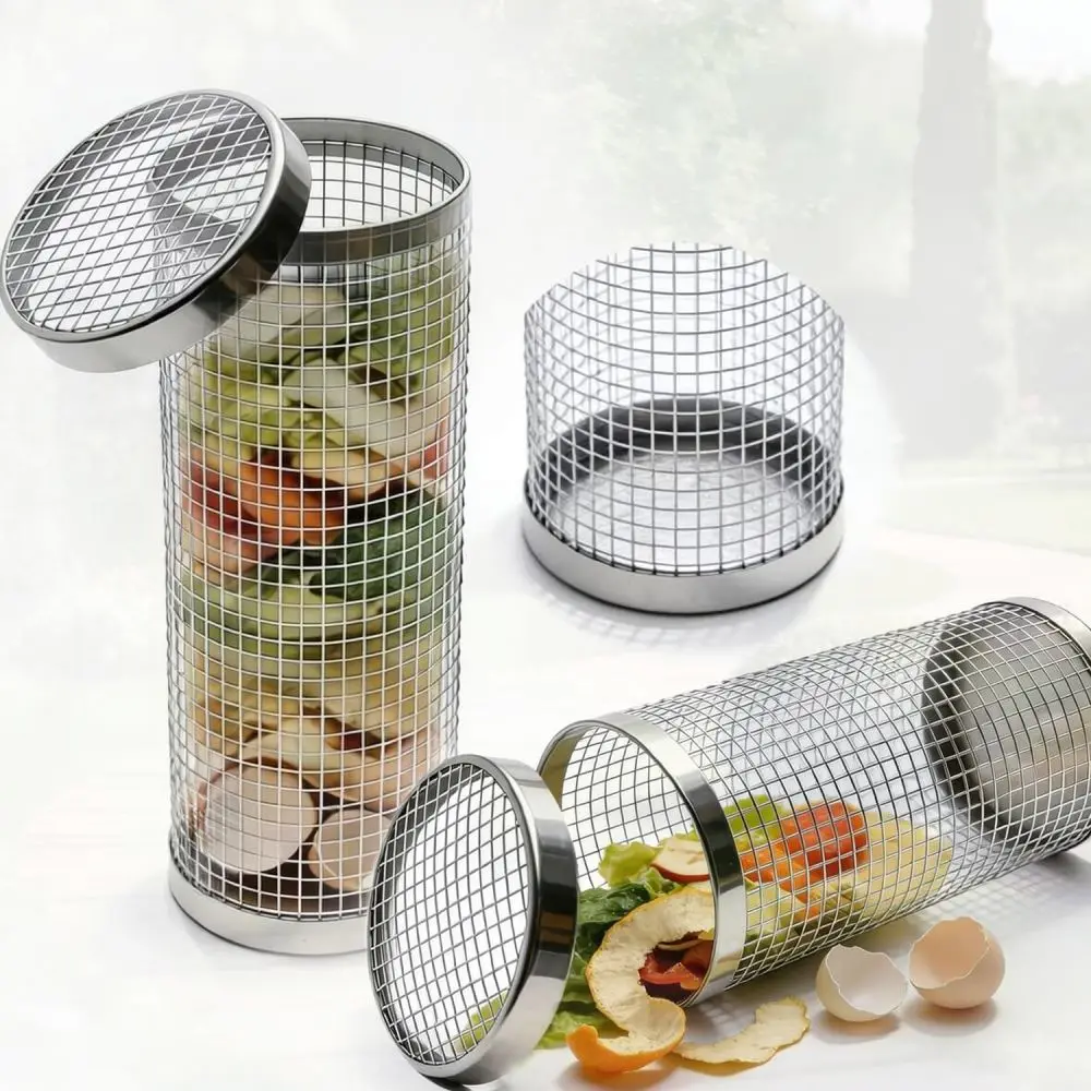 Efficient Garden Compost Screen Sieve Stainless Steel Tool For Sorting Soil And Household Waste For Organic Planting