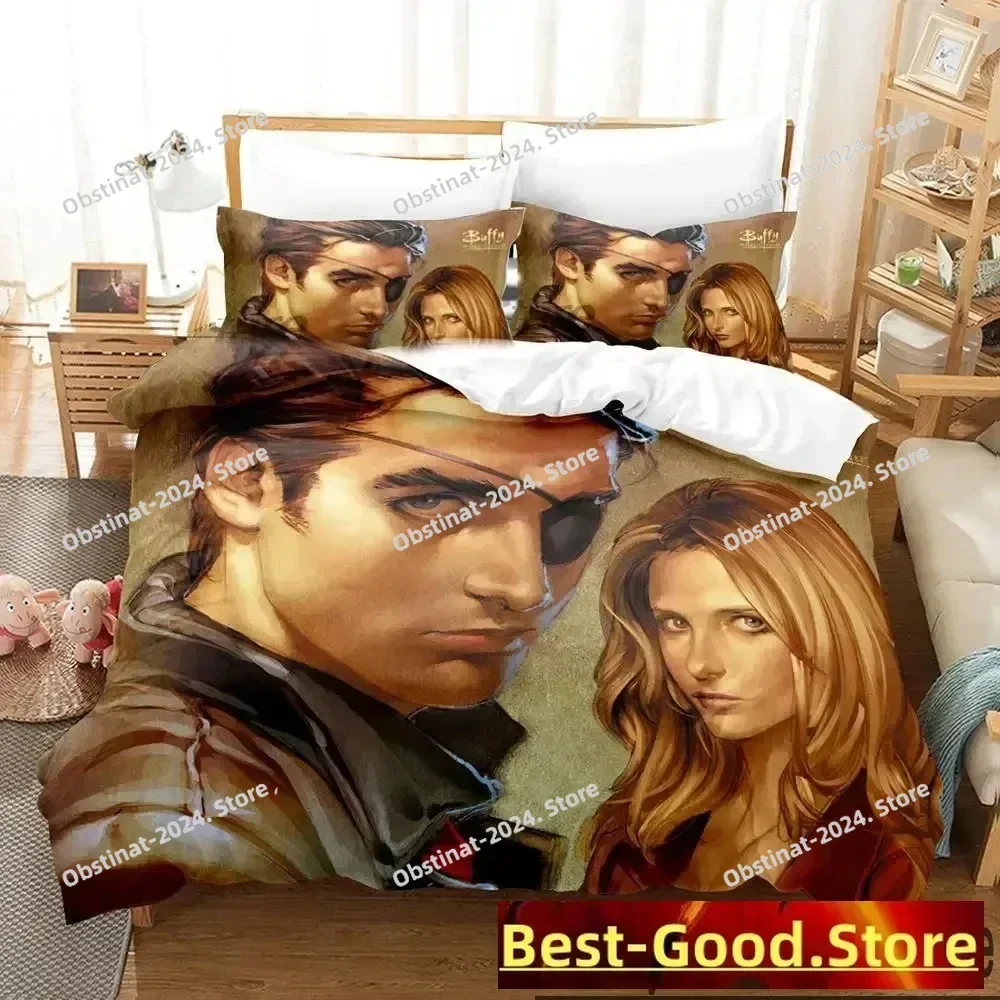

3D Print Buffy the Vampire Slayer Bedding Set Printed With Pillowcase Bed Duvet Cover Soft Single Double Queen Super King Size
