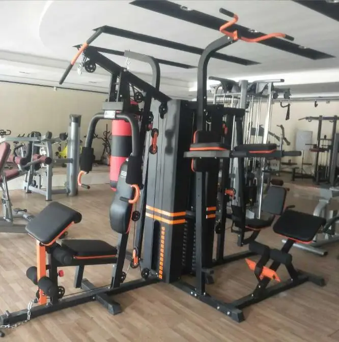 The Most Assured Quality Body Building Equipment 5 Station Home Gym Multi Functional Home Gym Machine For Fitness