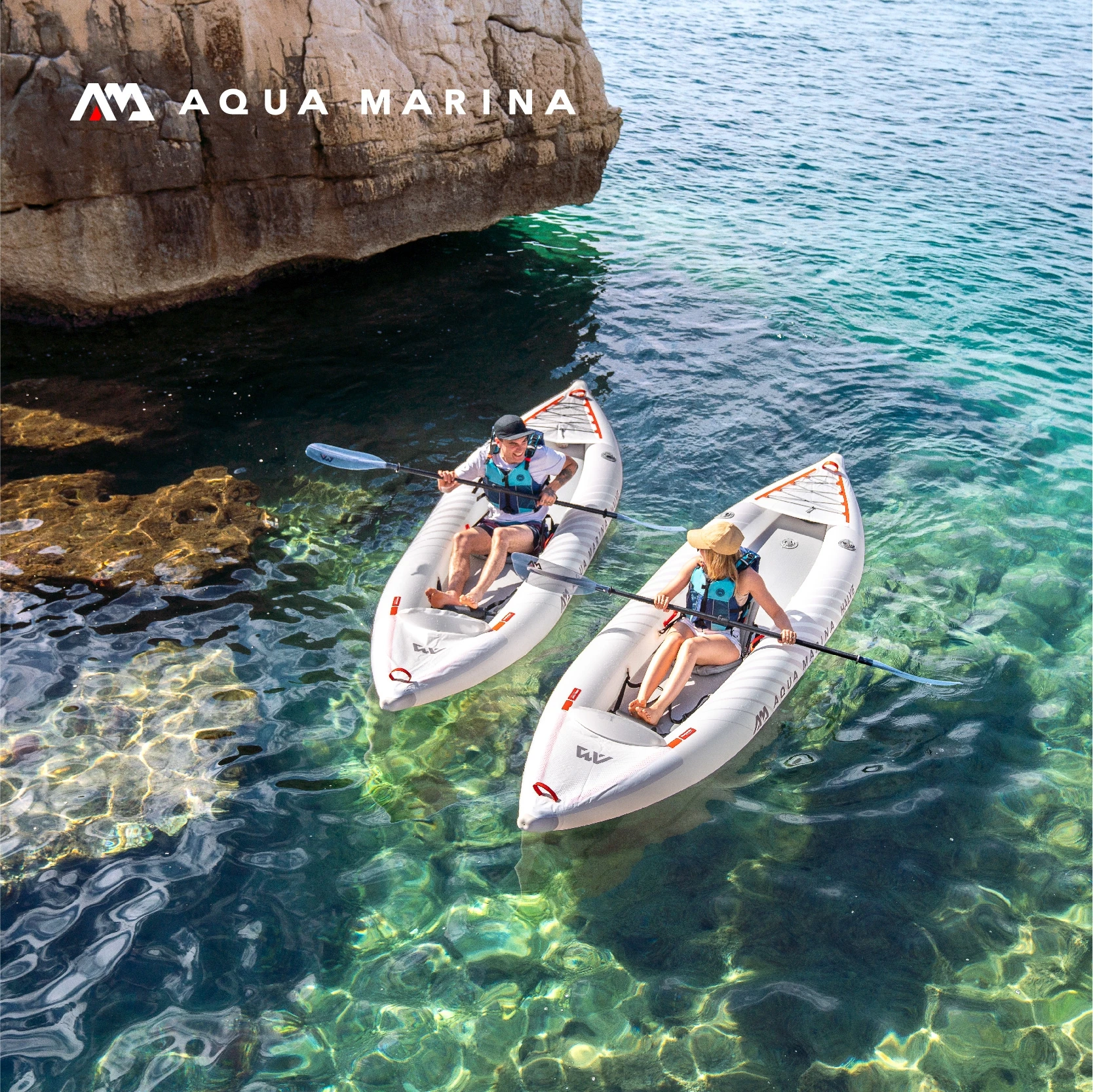 أكوا مارينا نصف حقيبة الظهر كاياك 1-2 شخص خفيفة الوزن الرياضات المائية طوف قارب قابل للنفخ بولي TPU مجداف مجلس ركوب الأمواج زورق مزدوج #5