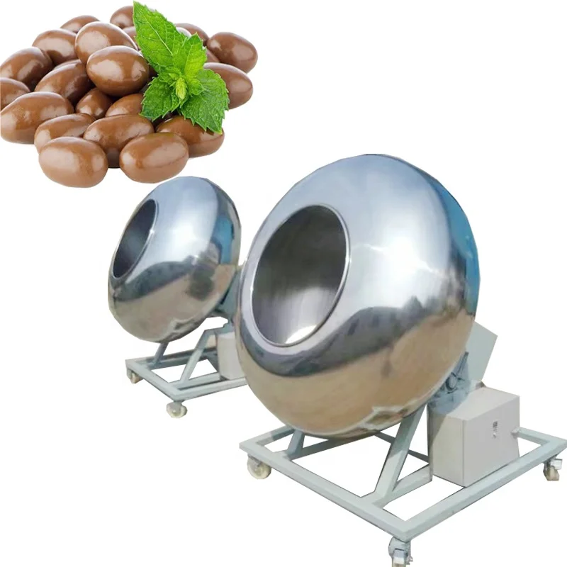 Stainless Steel Coating Pan Machine Peanut Automatic Almond Sugar Coating Machine