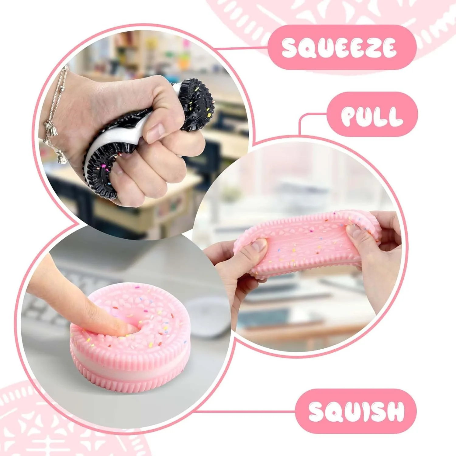 Taba Fidget Knijpspeelgoed Ultrazacht Squishy Stress Relief Speelgoed voor Kinderen Volwassenen Kawaii Zintuiglijk Speelgoed Angst Relief Feestartikelen