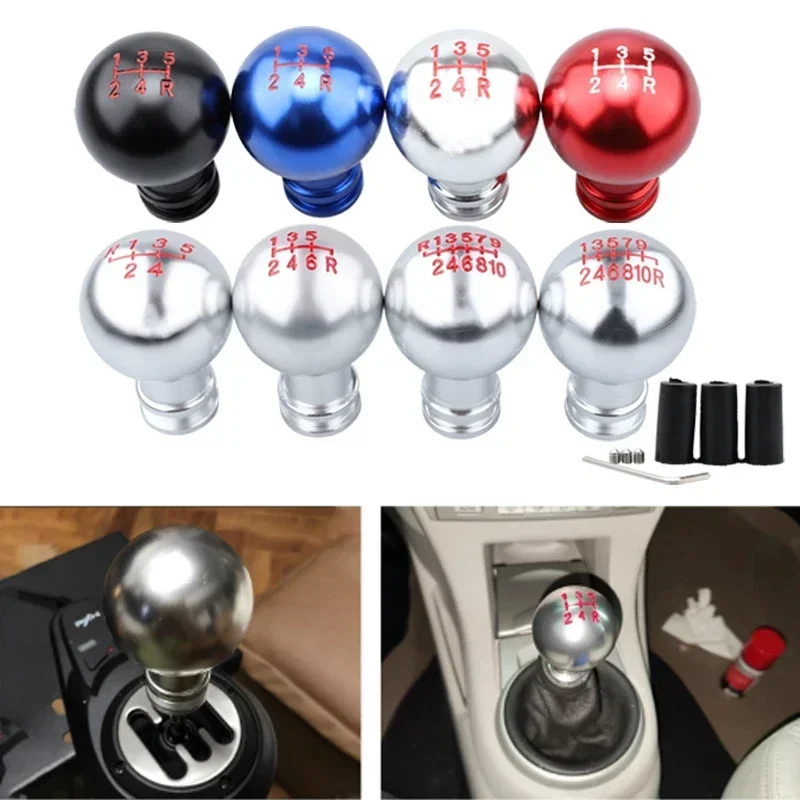 

5/6/10 Speed Gear Shift Knob Aluminum Universal Car Manual Transmission Automatic Gear Level Knob Shift Lever M8 M10 M12
