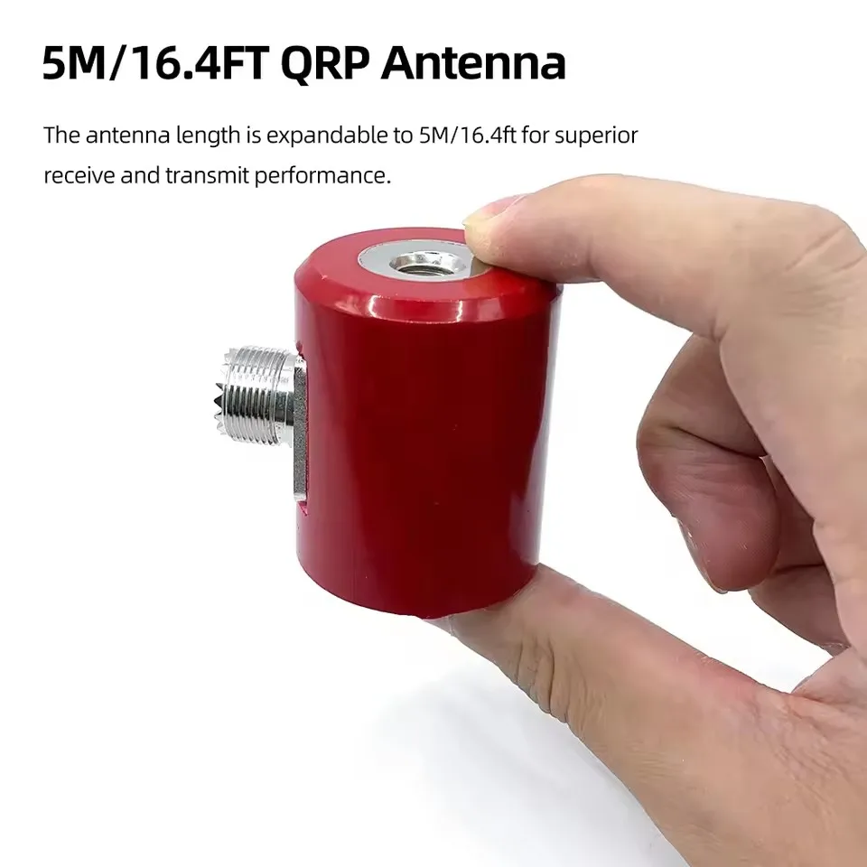 Antena QRP 5M/16.4 FT 14M-30MHz 300W Antena HF ze stali nierdzewnej 1/4 długości fali do radia USDX QRP — zdjęcie 3