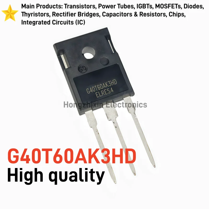10PCS G40T60AK3HD TO-247 IGBT Transistor 40A 600V Power Tube CRG40T60AK3HD For Inverter Welding Machine In Stock