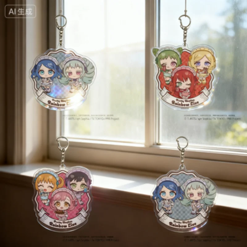 Anime Pripara Popular related Bag Pendant Collection Lanyard Kawaii Creative Animated cartoon character Acrylic key chains
