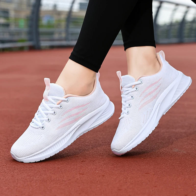 Hot Sale Fashion Women's Running Shoes Big Size 41 Comfortable Mesh Sneakers Women Outdoor Jogging Shoes Women zapatillas mujer