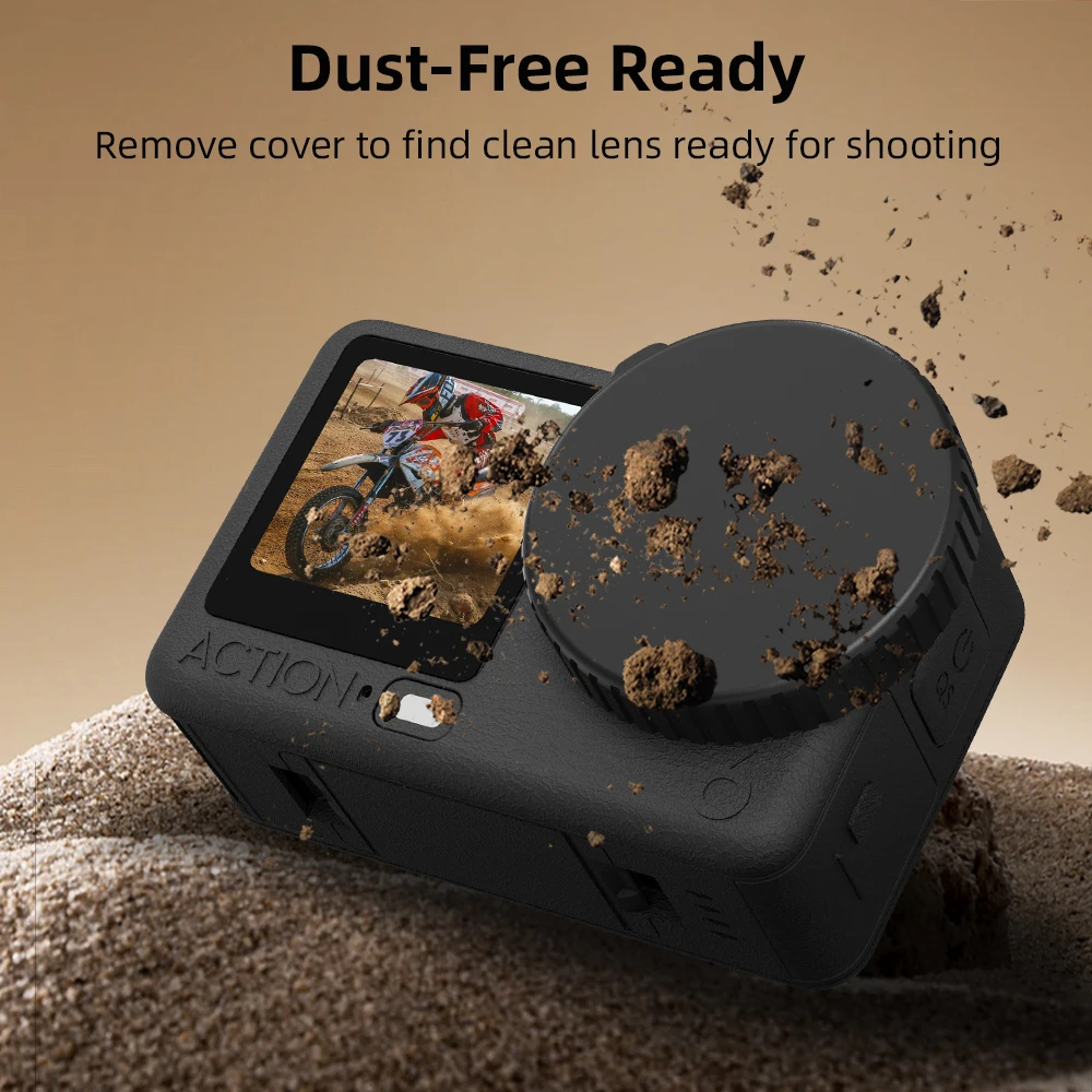 

Protective Lens Cap For DJI Osmo Action 6 Soft Silicone Lens Protective Cover Anti-scratch Anti-fall Camera Accessories