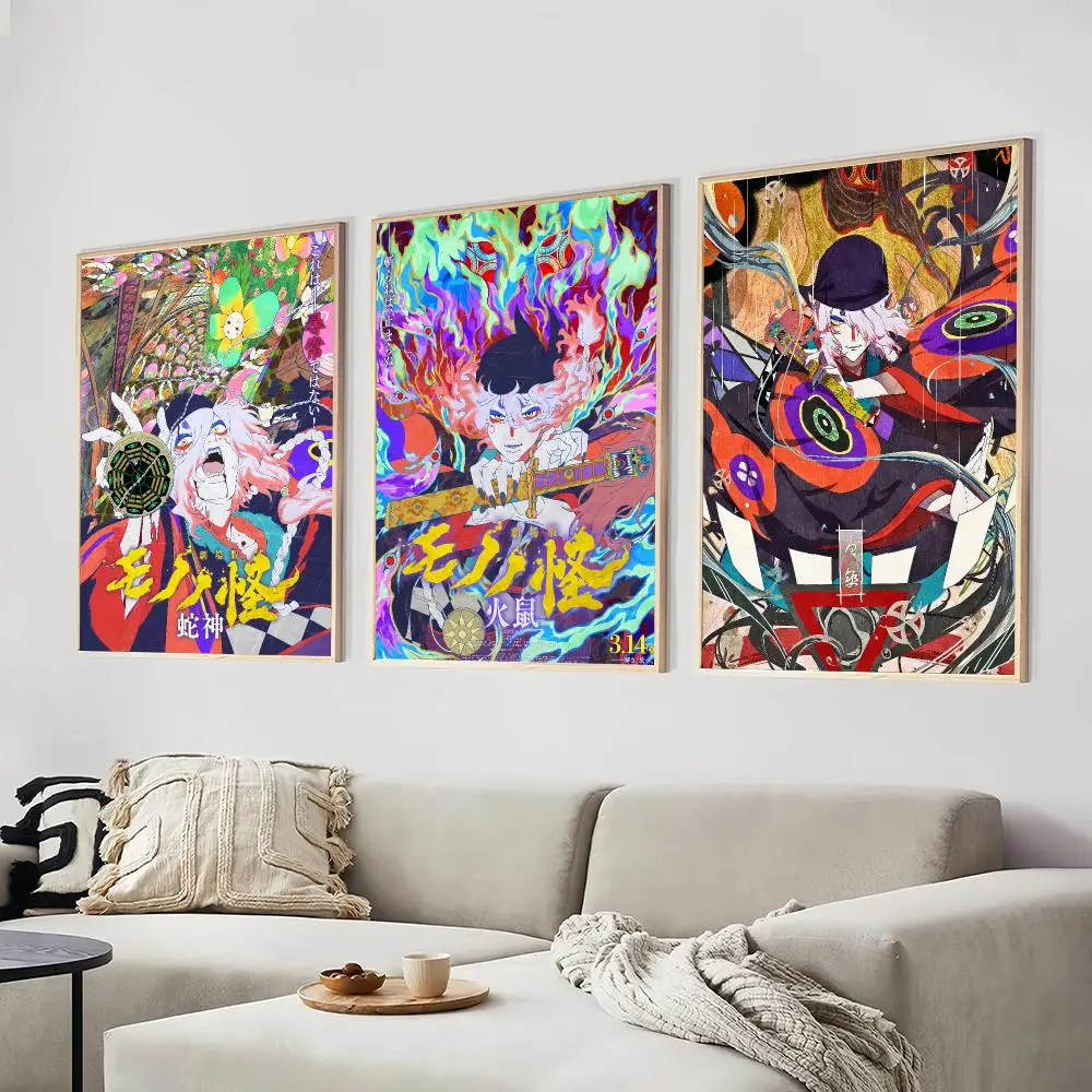 M-Mononoke K-Kusuriuri Poster Kunstdrucke Wandkunst Deko Geschenke für Schlafzimmer Wohnzimmer Flur Heimdekoration