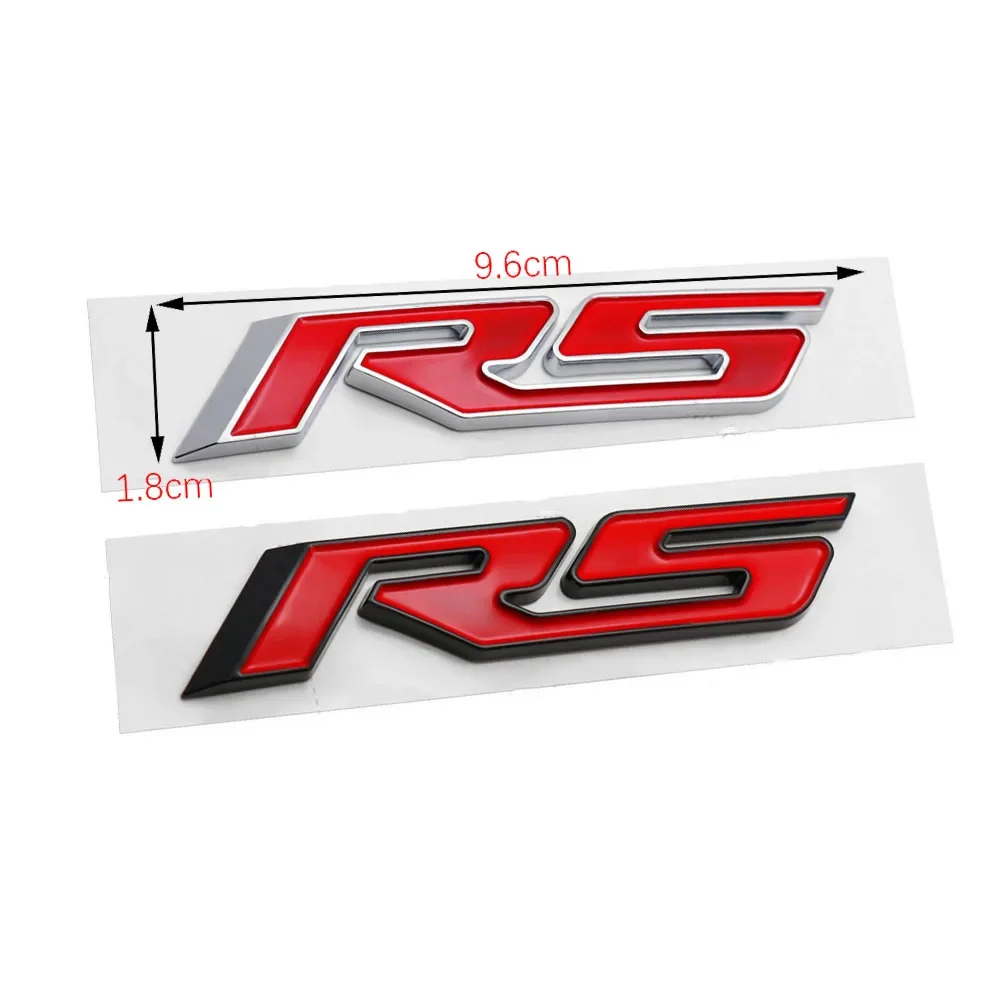 Car Body Side Emblem Tail Trunk Badge Sticker for Chevrolet RS Aveo Cruze Malibu Spark Optra Trax Sail Silverado Luv Kalos