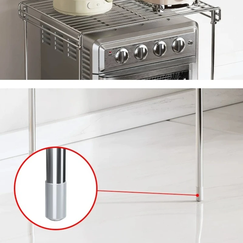 New Stainless Steel Kitchen Oven Rack Multi-layer Seasoning Storage Holders Kitchen Organizer Shelf Seasoning Cookware Organizer